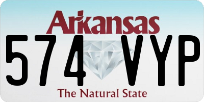 AR license plate 574VYP