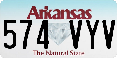 AR license plate 574VYV