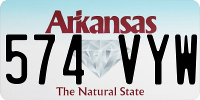 AR license plate 574VYW