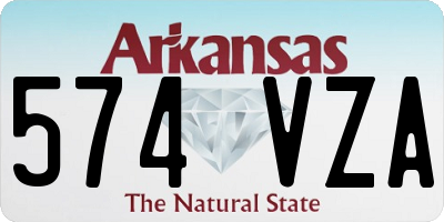 AR license plate 574VZA