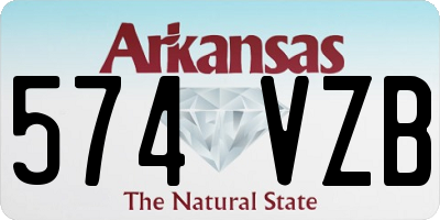 AR license plate 574VZB