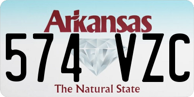 AR license plate 574VZC