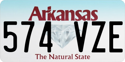 AR license plate 574VZE
