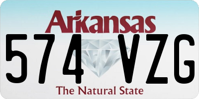 AR license plate 574VZG