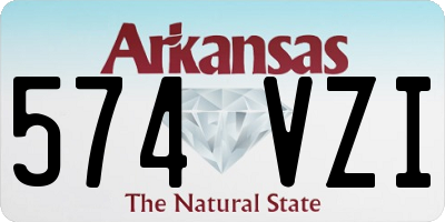 AR license plate 574VZI
