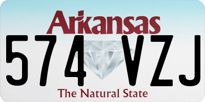 AR license plate 574VZJ