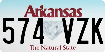 AR license plate 574VZK