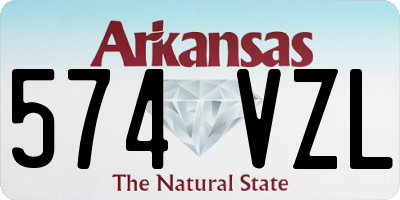 AR license plate 574VZL