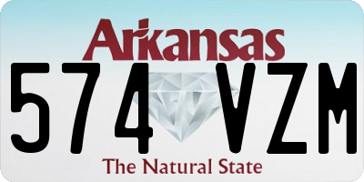 AR license plate 574VZM