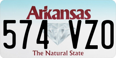 AR license plate 574VZO