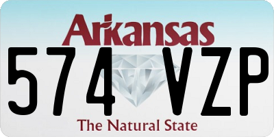 AR license plate 574VZP