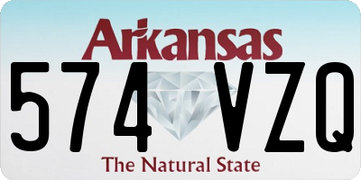 AR license plate 574VZQ
