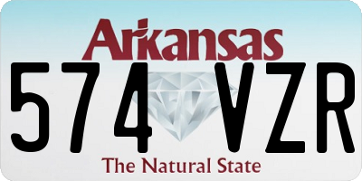 AR license plate 574VZR