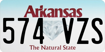 AR license plate 574VZS