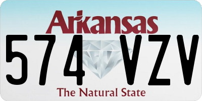 AR license plate 574VZV
