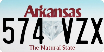 AR license plate 574VZX