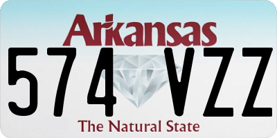 AR license plate 574VZZ