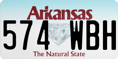 AR license plate 574WBH