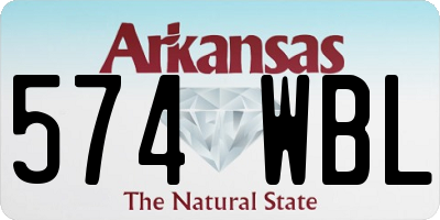 AR license plate 574WBL