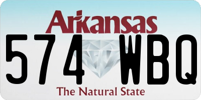AR license plate 574WBQ