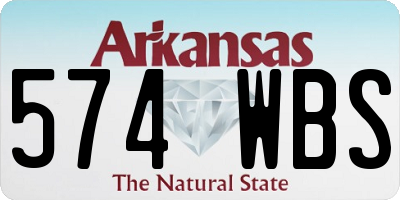 AR license plate 574WBS