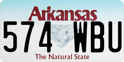 AR license plate 574WBU