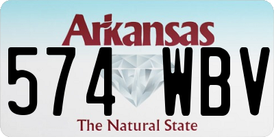 AR license plate 574WBV