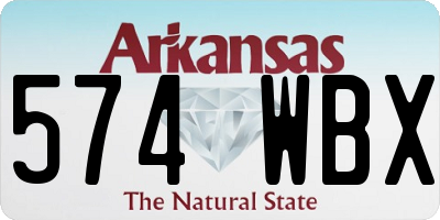 AR license plate 574WBX