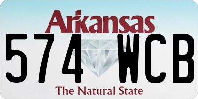 AR license plate 574WCB