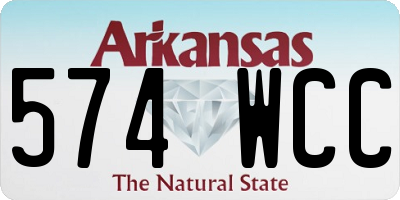 AR license plate 574WCC