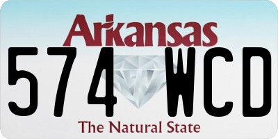 AR license plate 574WCD