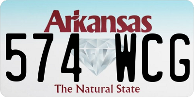 AR license plate 574WCG