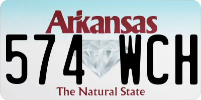 AR license plate 574WCH