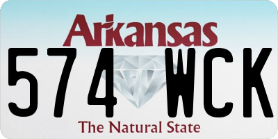 AR license plate 574WCK