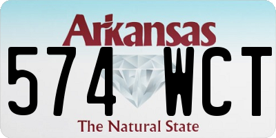 AR license plate 574WCT