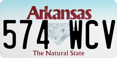 AR license plate 574WCV