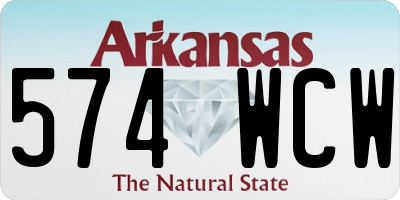 AR license plate 574WCW
