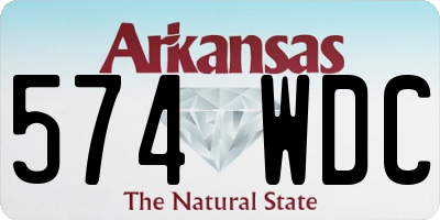 AR license plate 574WDC