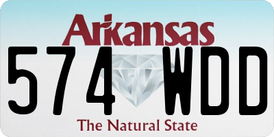 AR license plate 574WDD