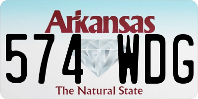 AR license plate 574WDG