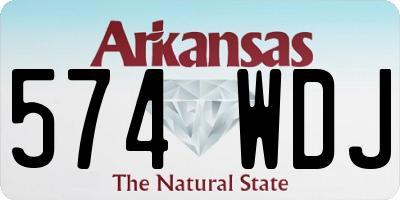 AR license plate 574WDJ