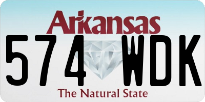 AR license plate 574WDK