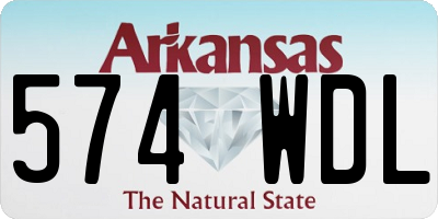 AR license plate 574WDL