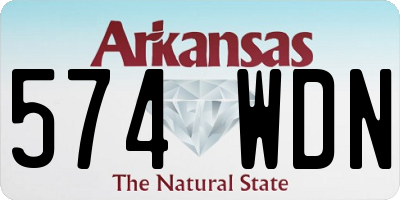 AR license plate 574WDN