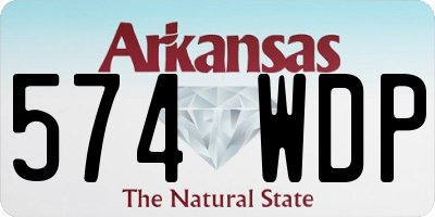 AR license plate 574WDP