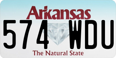 AR license plate 574WDU