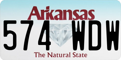 AR license plate 574WDW