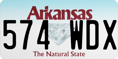 AR license plate 574WDX