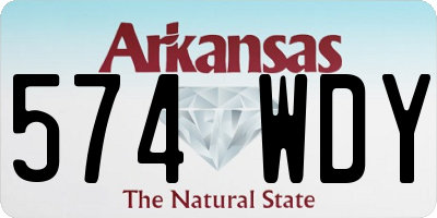 AR license plate 574WDY