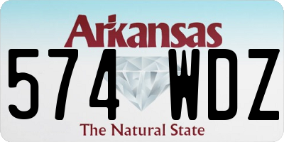 AR license plate 574WDZ